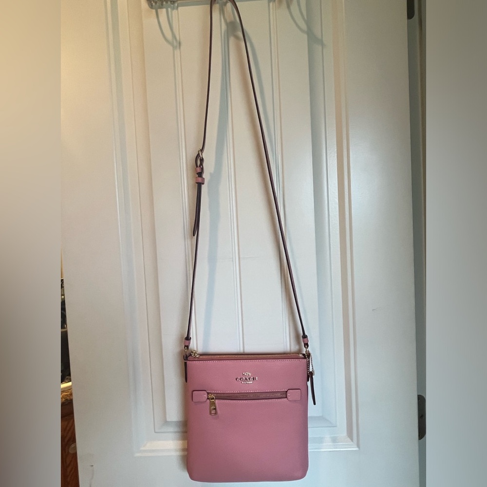 Mini rowan file coach purse pink ce871